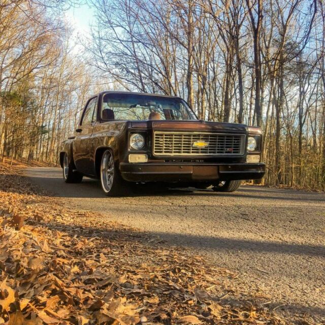 1974 Mahogany metallic brown Chevrolet C-10