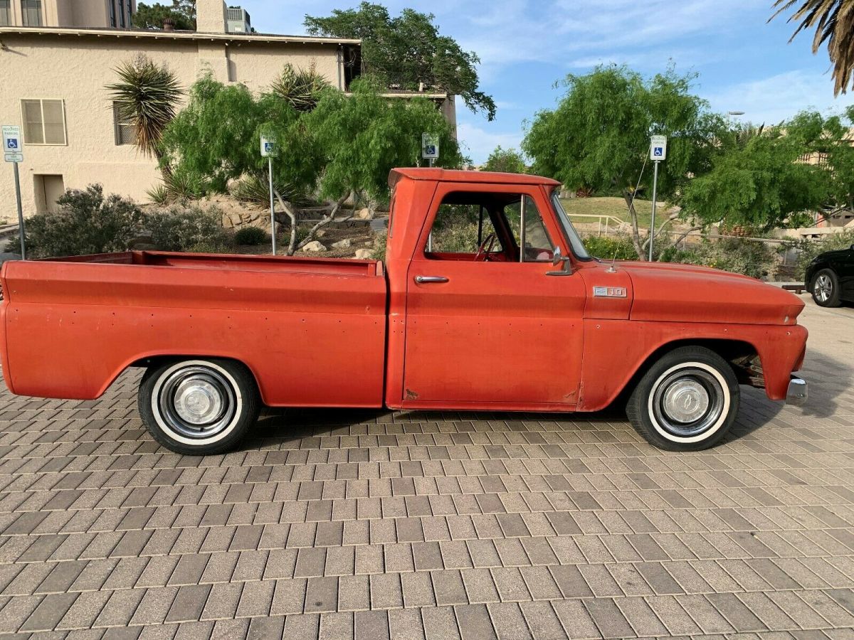 1965 Red Chevrolet C-10 Standard Cab Pickup