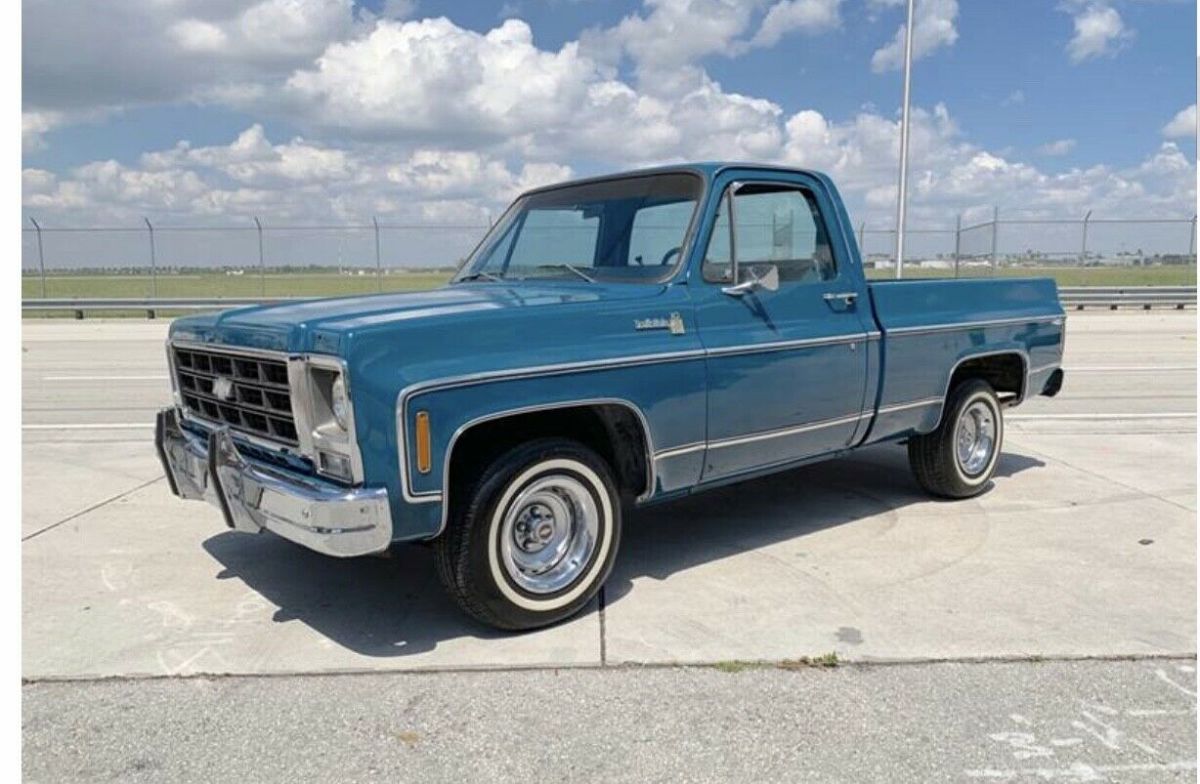 1979 Blue Chevrolet C-10 Standard Cab Pickup