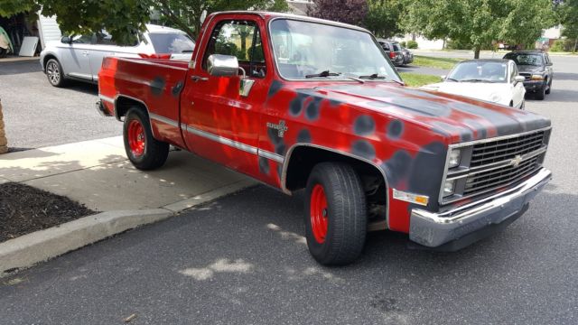1983 Red Chevrolet C-10 Standard Cab Pickup