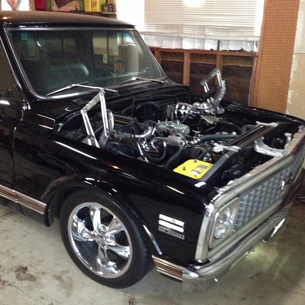 1972 Black Chevrolet C-10 Cab & Chassis
