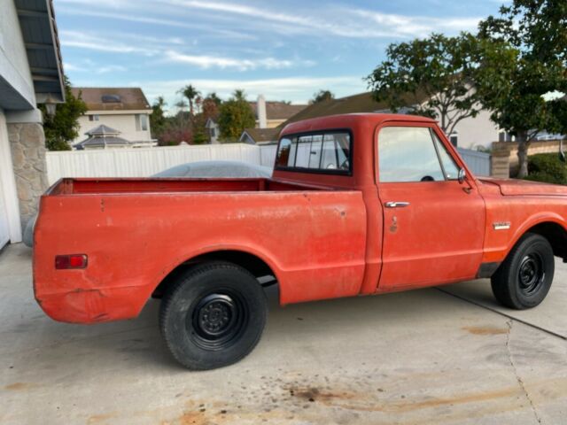 1969 Orange Chevrolet C-10 Standard Cab Pickup