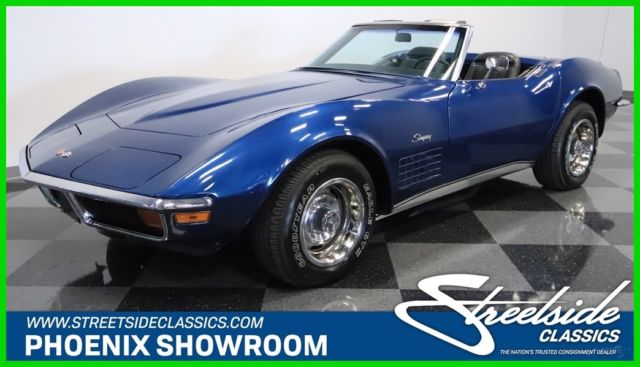 1972 Blue Chevrolet Corvette