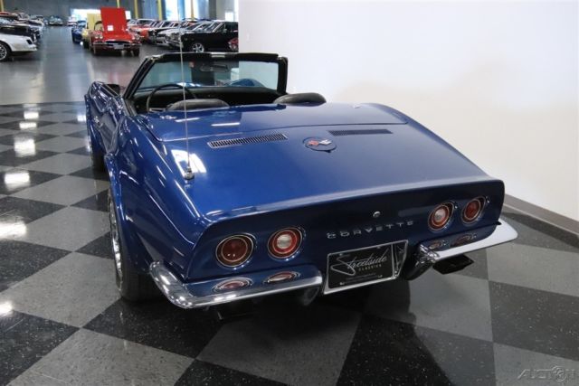 1972 Blue Chevrolet Corvette