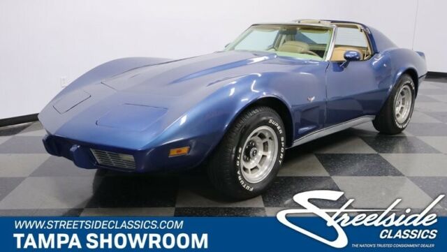 1977 Blue Chevrolet Corvette Coupe