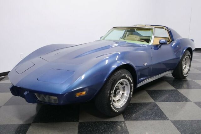 1977 Blue Chevrolet Corvette Coupe