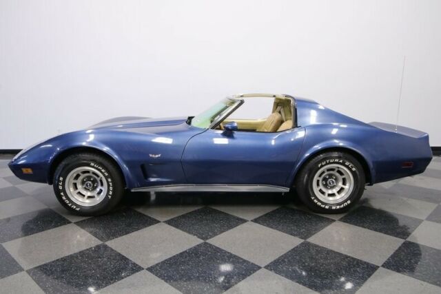 1977 Blue Chevrolet Corvette Coupe