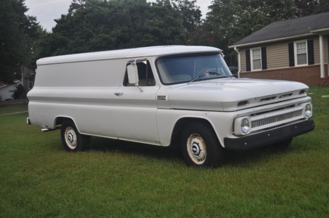 1965 white Chevrolet C-10 Panel