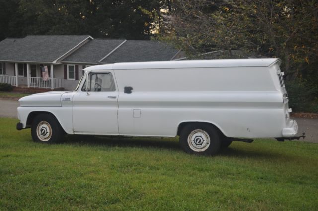 1965 white Chevrolet C-10 Panel