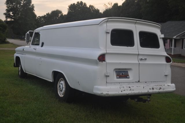 1965 white Chevrolet C-10 Panel