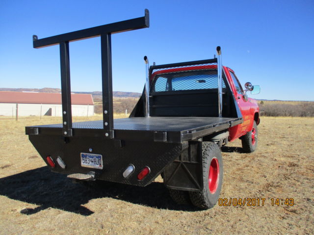 1980 Red Chevrolet Other Pickups Cab with New Flat bed