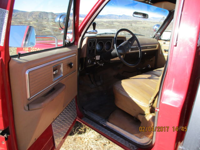 1980 Red Chevrolet Other Pickups Cab with New Flat bed