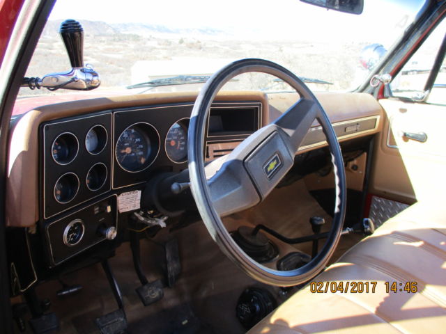 1980 Red Chevrolet Other Pickups Cab with New Flat bed