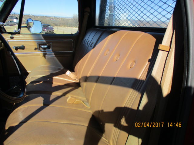 1980 Red Chevrolet Other Pickups Cab with New Flat bed