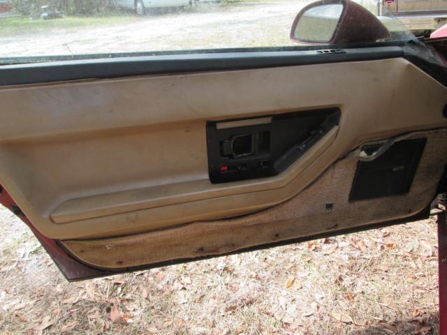 1986 Burgundy Chevrolet Corvette Coupe