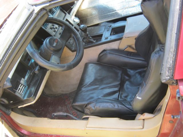 1986 Burgundy Chevrolet Corvette Coupe