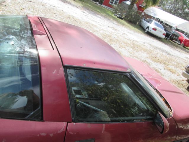 1986 Burgundy Chevrolet Corvette Coupe