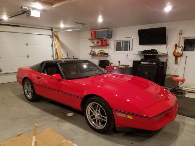 1989 Red Chevrolet Corvette Coupe
