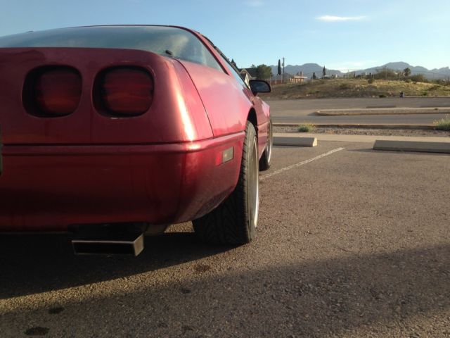 1991 Red Chevrolet Corvette