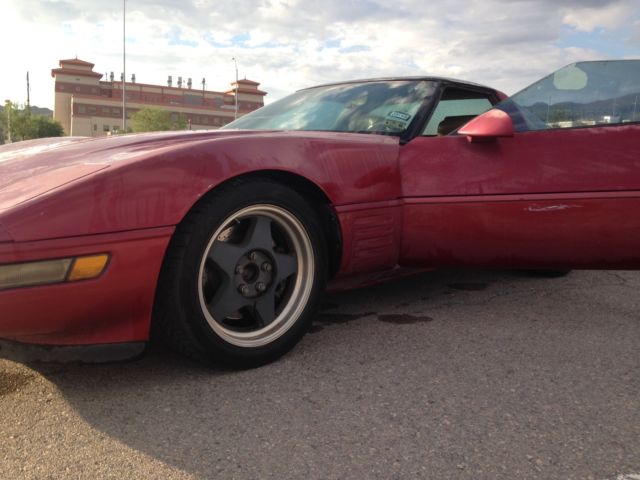 1991 Red Chevrolet Corvette
