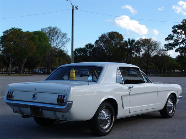 1965 White Ford Mustang Coupe