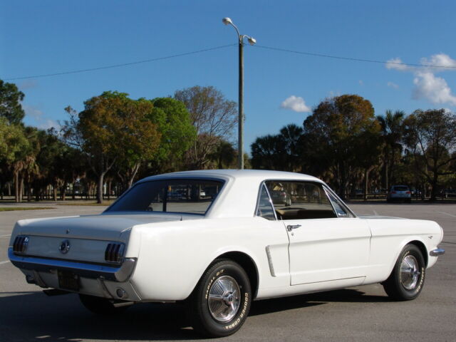 1965 White Ford Mustang Coupe