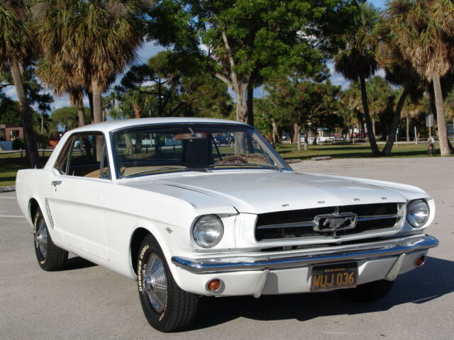 1965 White Ford Mustang Coupe