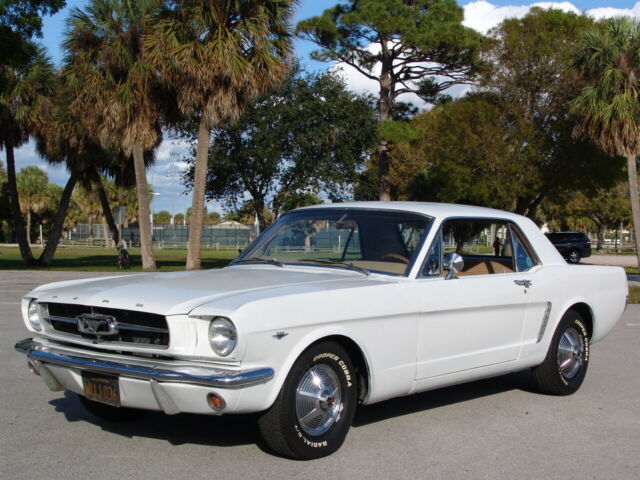 1965 White Ford Mustang Coupe