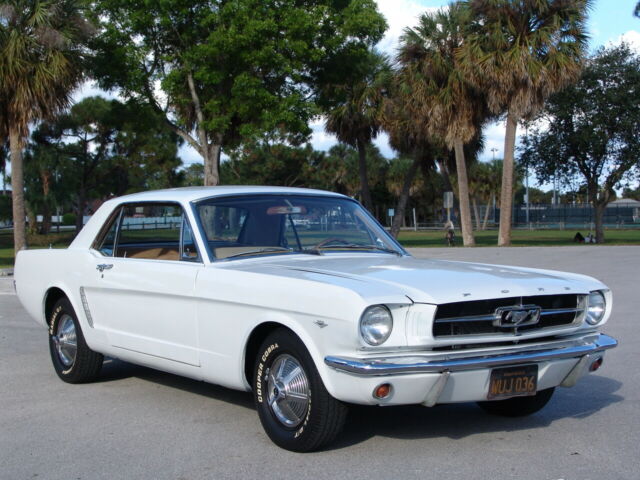 1965 White Ford Mustang Coupe