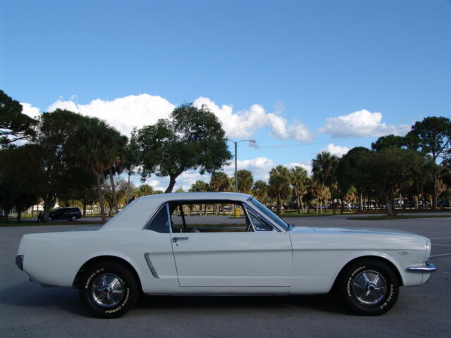 1965 White Ford Mustang Coupe