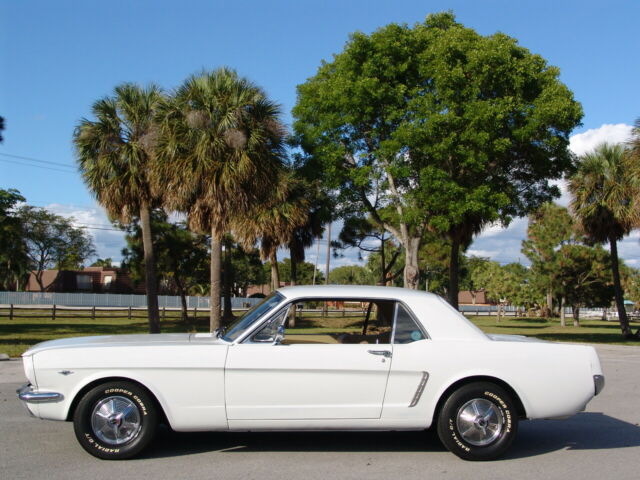 1965 White Ford Mustang Coupe