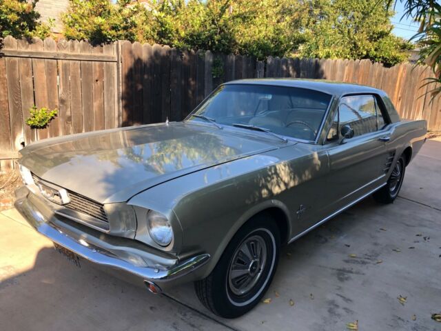 1966 beige Ford Mustang Coupe