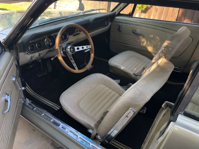 1966 beige Ford Mustang Coupe