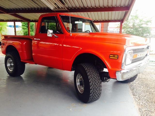 1969 Orange Chevrolet Cheyenne Crew Cab Pickup