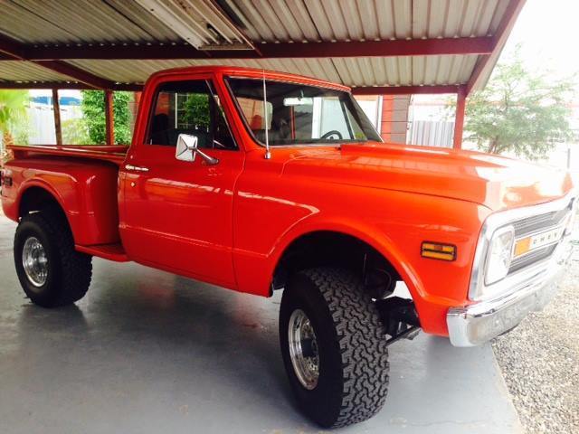 1969 Orange Chevrolet Cheyenne Crew Cab Pickup