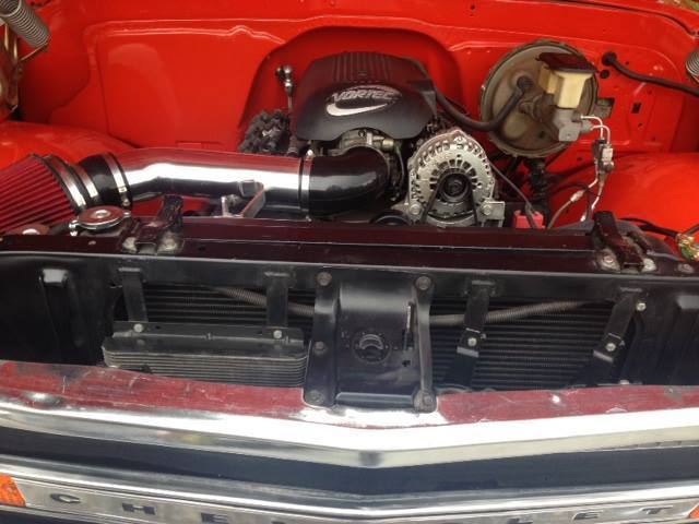 1969 Orange Chevrolet Cheyenne Crew Cab Pickup