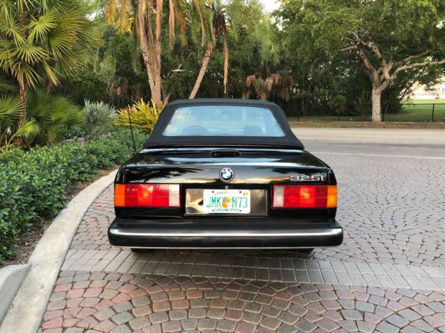 1991 Black BMW 3-Series Convertible