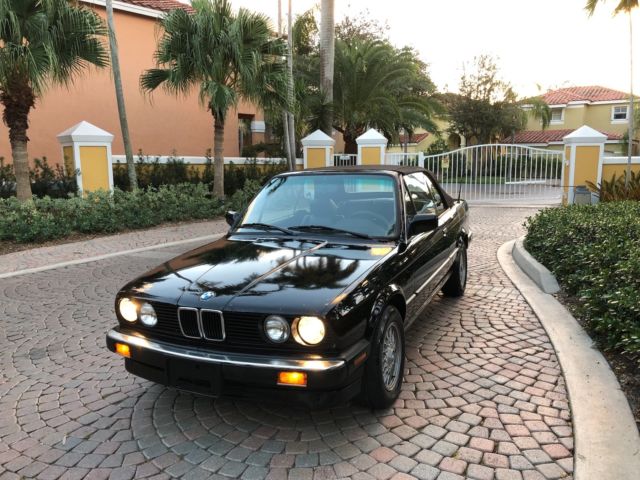 1991 Black BMW 3-Series Convertible