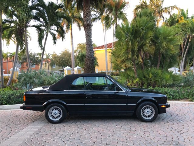 1991 Black BMW 3-Series Convertible