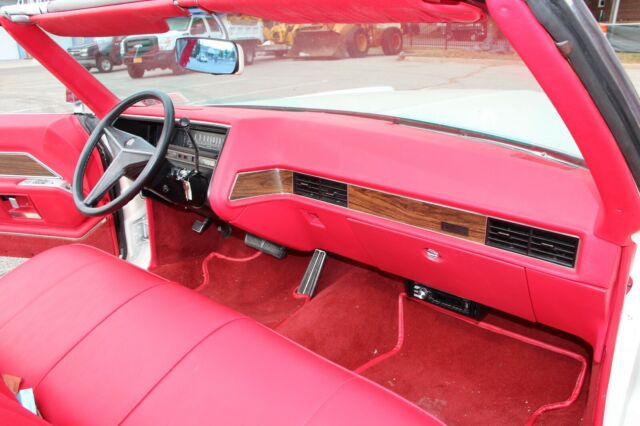 1969 White Cadillac DeVille Convertible
