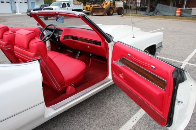 1969 White Cadillac DeVille Convertible