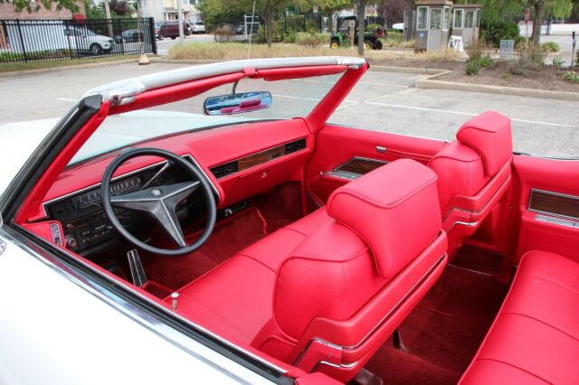 1969 White Cadillac DeVille Convertible