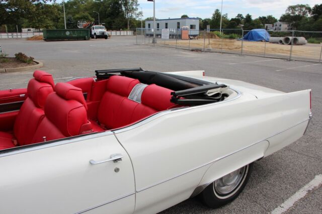 1969 White Cadillac DeVille Convertible
