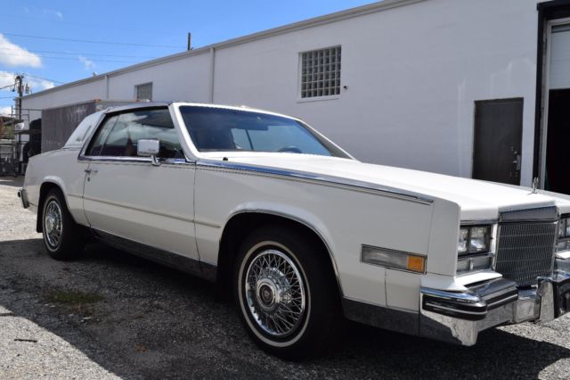 1984 White Cadillac Eldorado Coupe