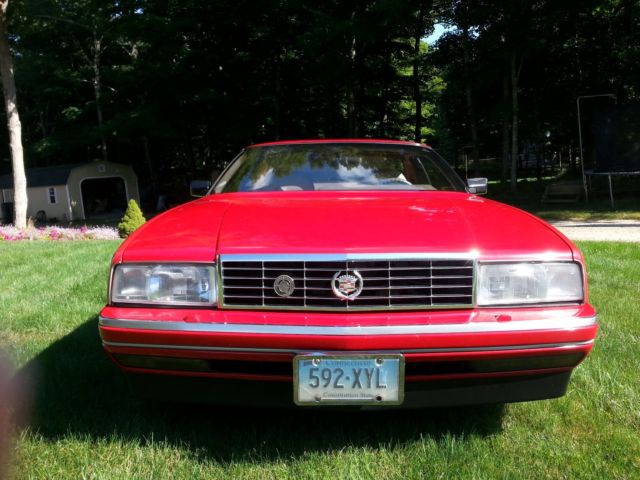 1990 Red Cadillac Allante Convertible