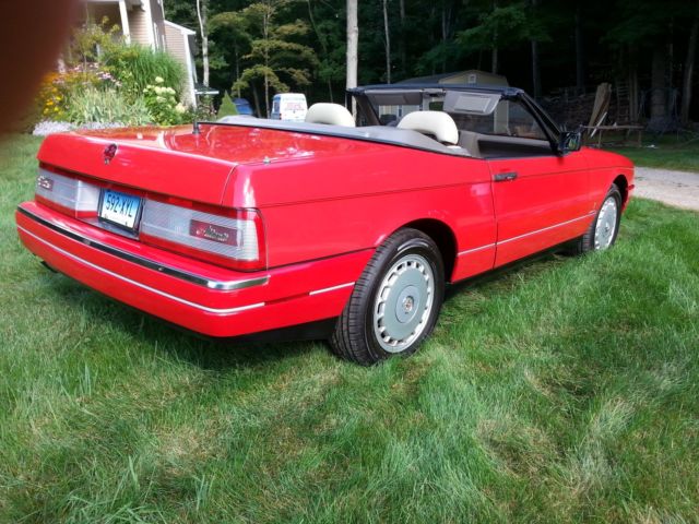 1990 Red Cadillac Allante Convertible