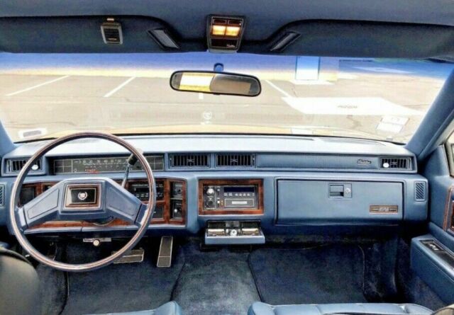 1988 Dark Blue Cadillac DeVille Sedan
