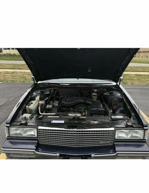 1988 Dark Blue Cadillac DeVille Sedan