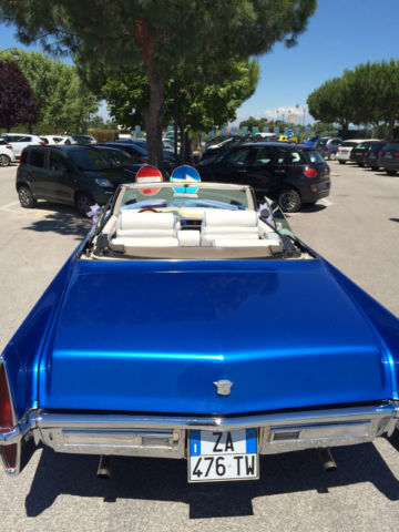 1970 Blue Cadillac DeVille Convertible
