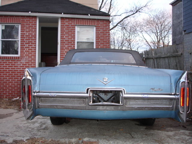 1966 Light Blue Cadillac DeVille Convertible